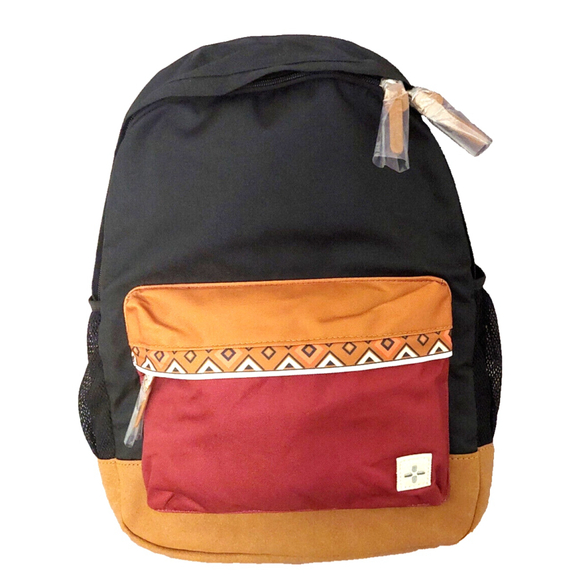 Sun Stone Mens Colorblock Geometric Trim Backpack Rusack Bag NWT $70 - Picture 2 of 14